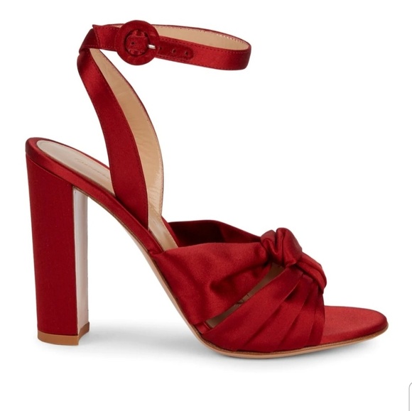 knotted block heel sandals